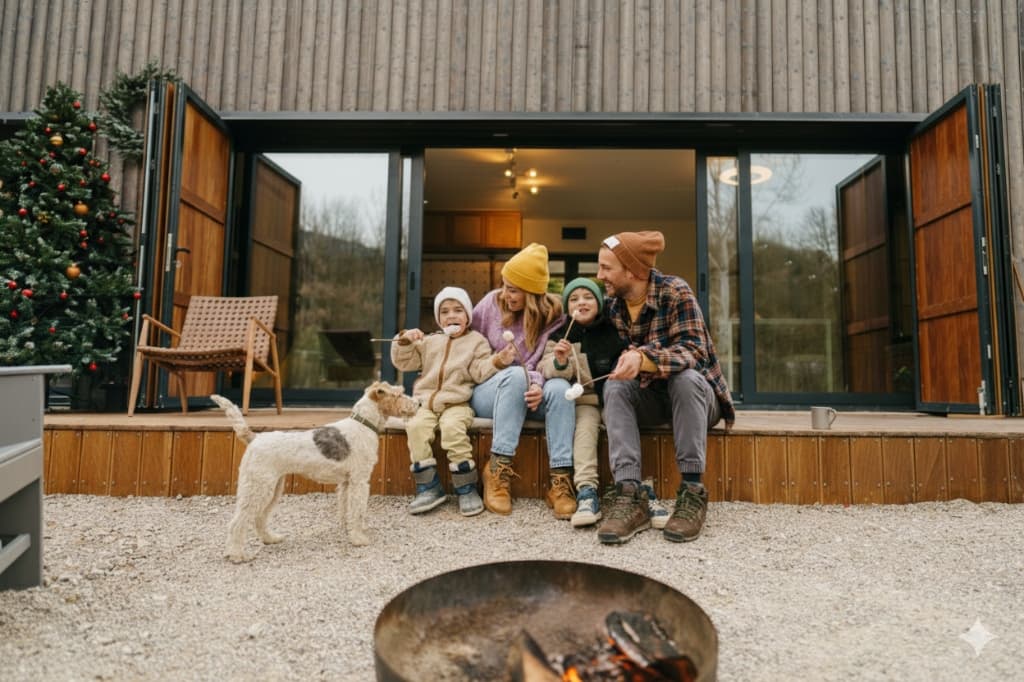 Winter family atmosphere